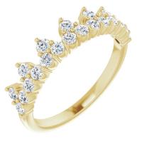 Ladies 14K Yellow Gold 5/8 CTW Lab-Grown Diamond Stackable Ring